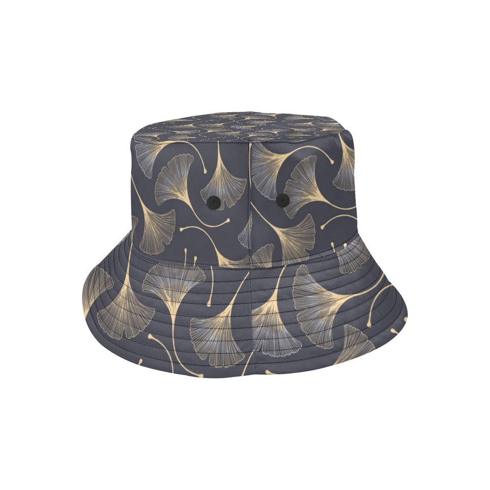 Gold ginkgo leaves Unisex Bucket Hat