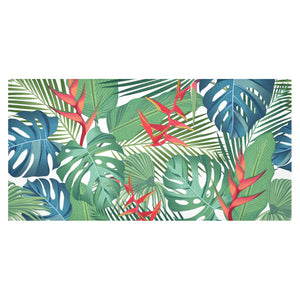 heliconia palm and monstera leaves pattern Tablecloth