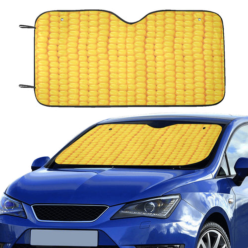Corn Pattern Print Design 04 Car Sun Shade