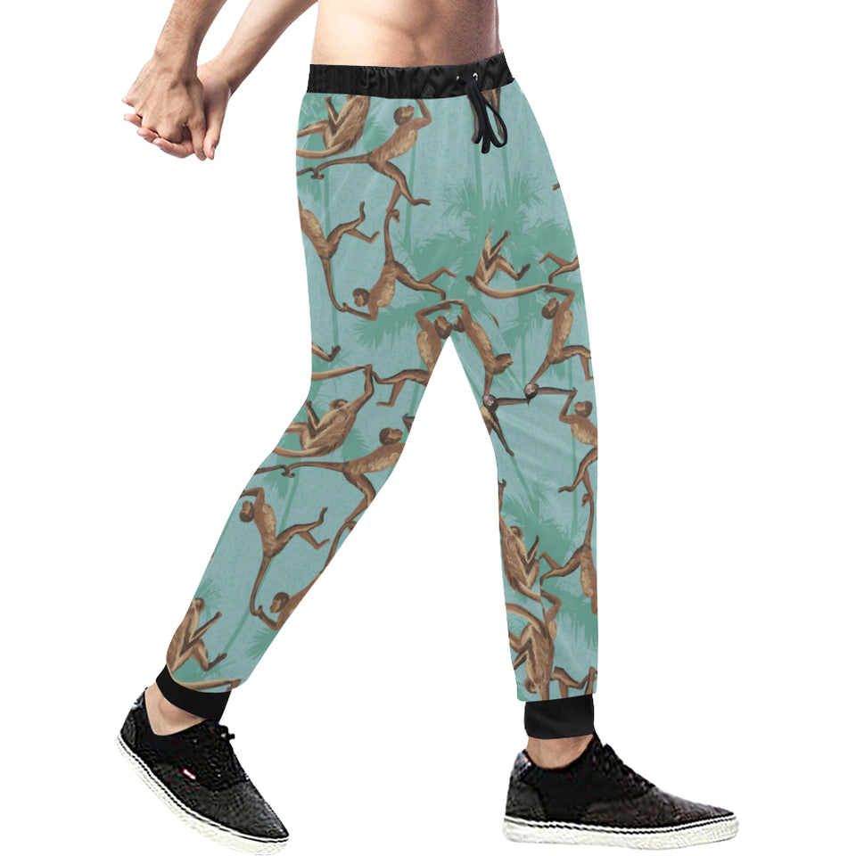 Monkey Palm tree background Unisex Casual Sweatpants