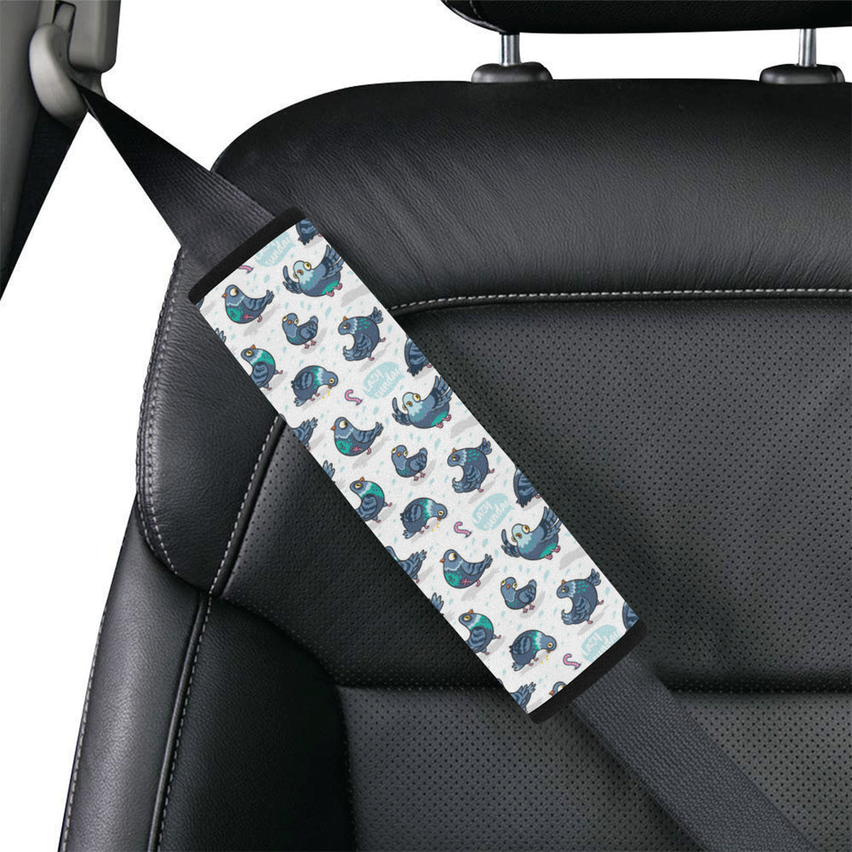 Pigeon Pattern Print Design 02 Car Seat Belt Cover