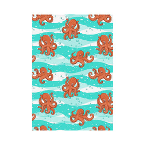 Octopuses sea wave background House Flag Garden Flag