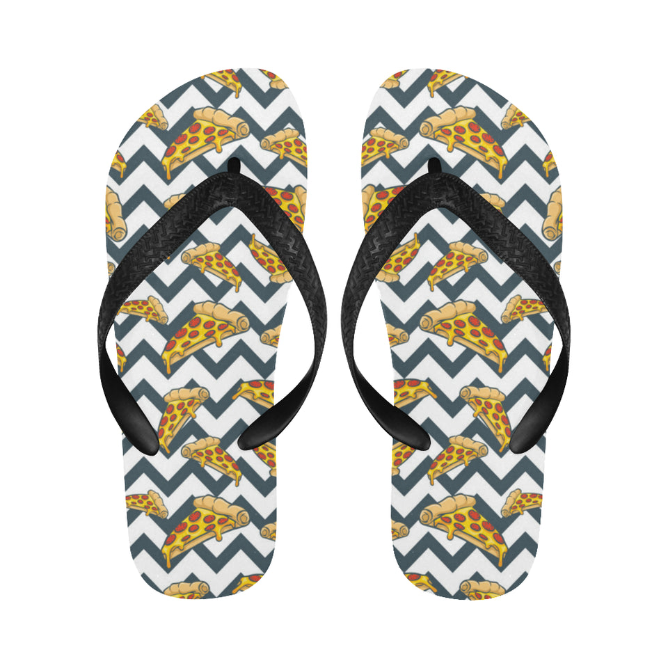 Pizza design pattern Unisex Flip Flops