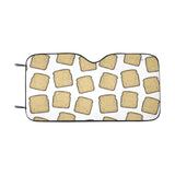 Bread Toast Pattern Print Design 03 Car Sun Shade
