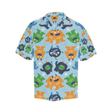 Alien Pattern Print Design 04 Men's All Over Print Hawaiian Shirt (Model T58)