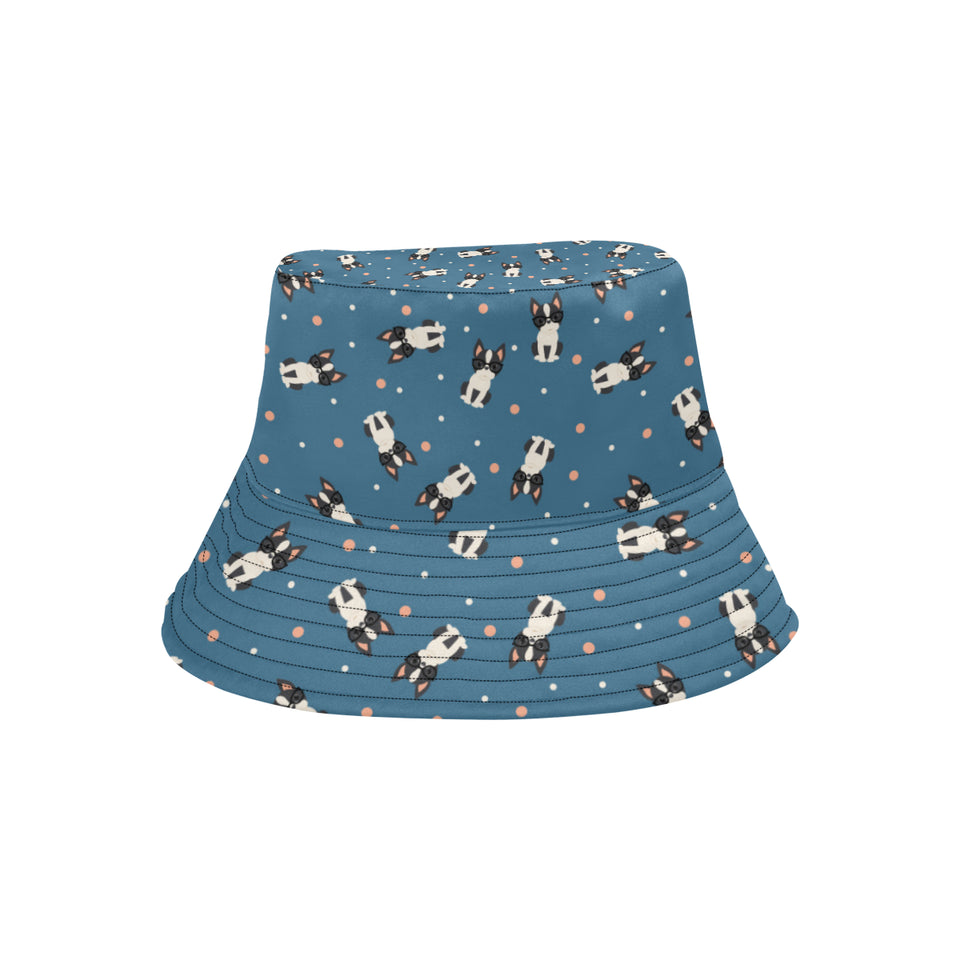Cute boston terrier dog spattern Unisex Bucket Hat