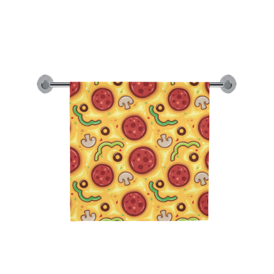 Pizza texture pattern Bath Towel