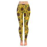 Sunflower pattern Women's Legging Fulfilled In US