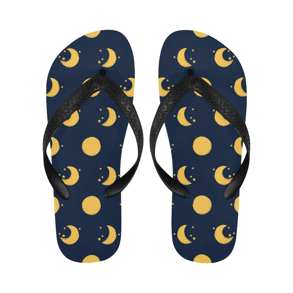 Moon star pattern Unisex Flip Flops