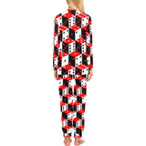 Dice Pattern Print Design 02 Women's All Over Print Pajama Set