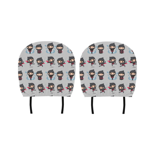 Cute ninja pattern Car Headrest Cover