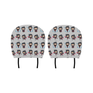 Cute ninja pattern Car Headrest Cover