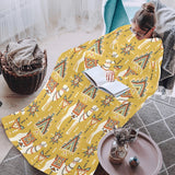 Camels ethnic motif pattern Blanket Robe with Sleeves