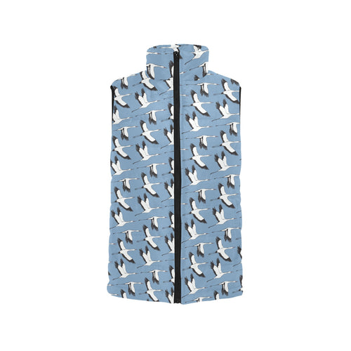 Seagull Pattern Print Design 04 Men's Padded Vest