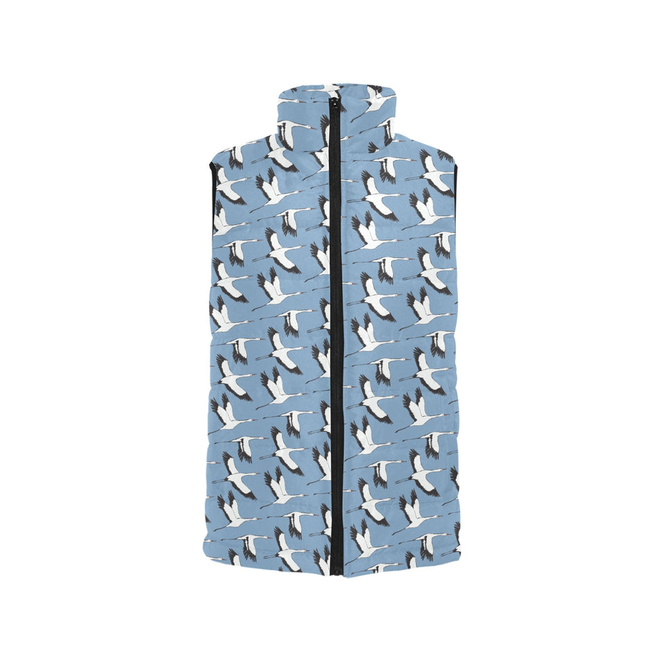 Seagull Pattern Print Design 04 Men's Padded Vest