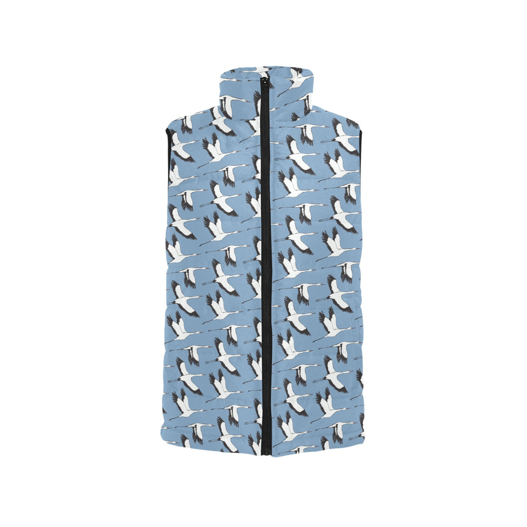 Seagull Pattern Print Design 04 Men's Padded Vest