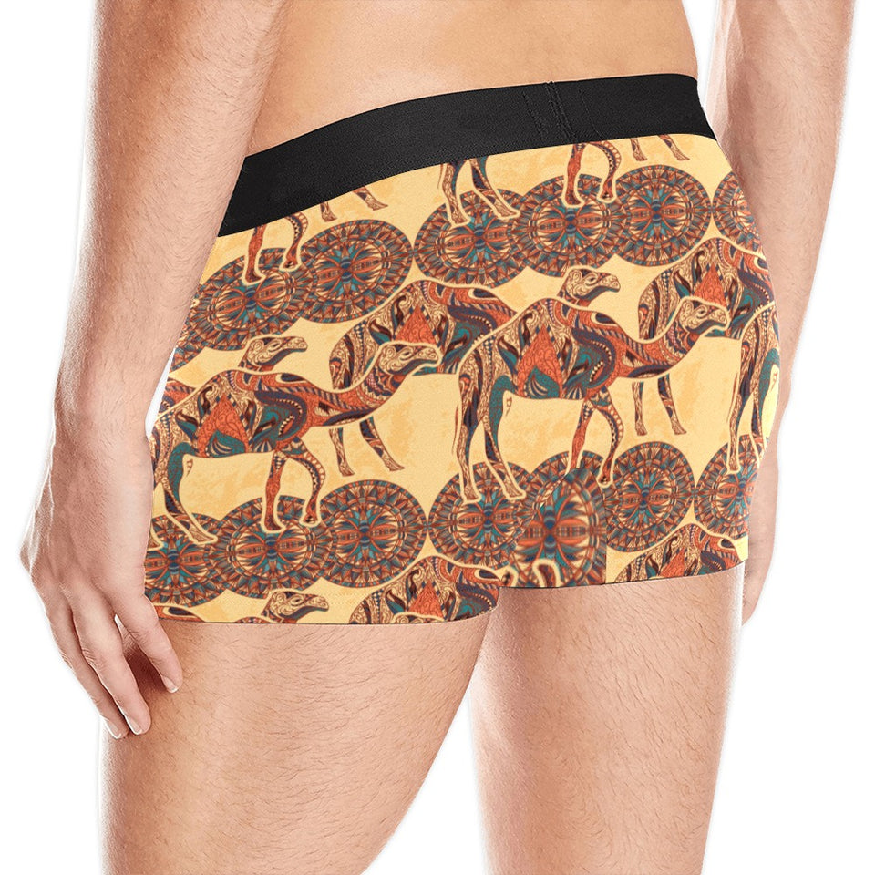 Camel polynesian tribal design pattern Men's All Over Print Boxer Briefs Men's Underwear