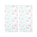 Clock time pattern blackground Gauze Curtain