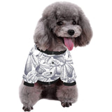 Guava tropical hand drawn pattern All Over Print Pet Dog Round Neck Fuzzy Shirt
