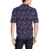 Eggplant Pattern Print Design 04 Men's All Over Print Polo Shirt