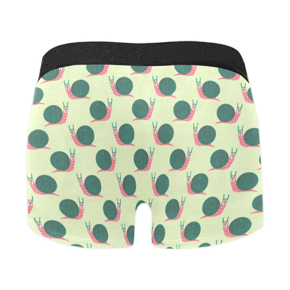 Snail Pattern Print Design 04 Men's All Over Print Boxer Briefs Men's Underwear