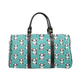 Hand drawn boston terrier dog pattern Travel Bag