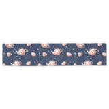 Tea pots Pattern Print Design 04 Table Runner