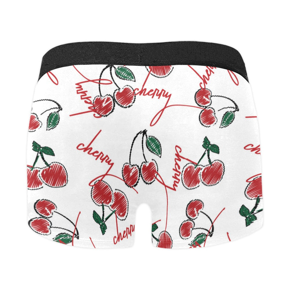 Hand drawn cherry pattern Men's All Over Print Boxer Briefs Men's Underwear