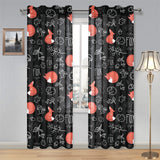 fox sleeping fox pattern Gauze Curtain