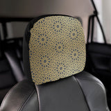 arabic star gold pattern Car Headrest Cover
