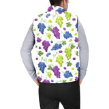 Grape pattern Men's Padded Vest