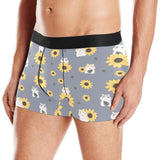 Cute hamster sunflower pattern background Men's All Over Print Boxer Briefs Men's Underwear