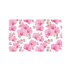 pink purple orchid pattern background Doormat