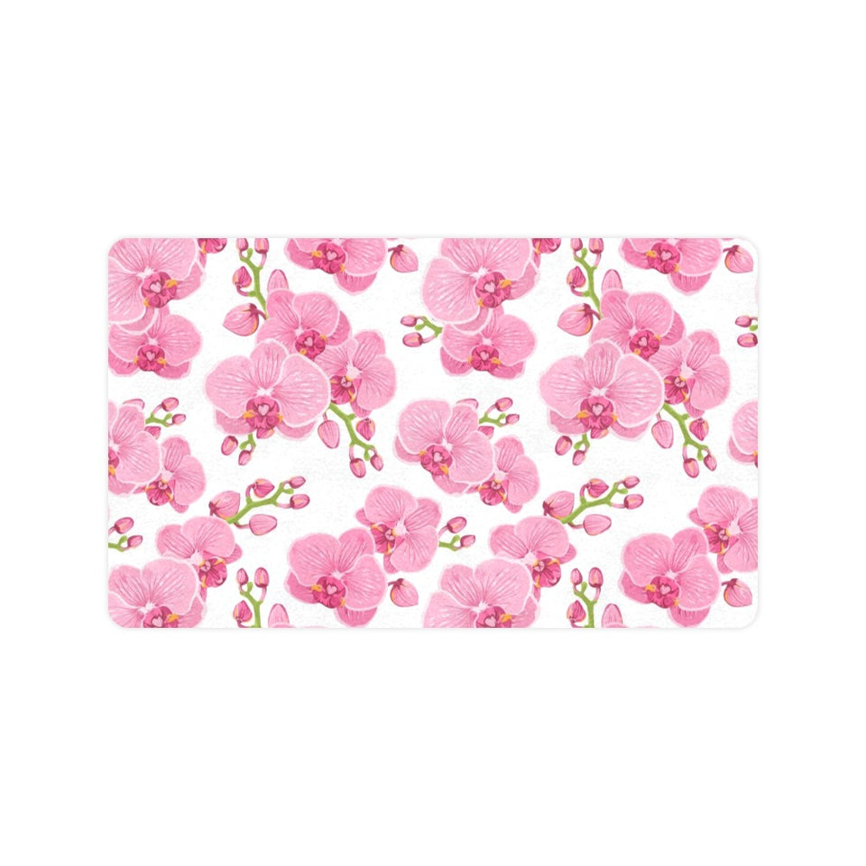 pink purple orchid pattern background Doormat
