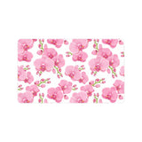 pink purple orchid pattern background Doormat
