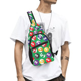 Billiard Ball Pattern Print Design 02 All Over Print Chest Bag