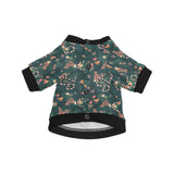 Snake forest pattern All Over Print Pet Dog Round Neck Fuzzy Shirt