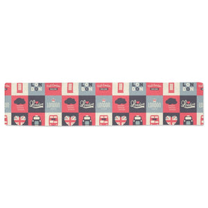 British Pattern Print Design 05 Table Runner