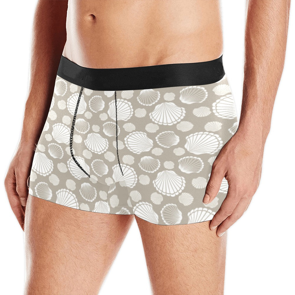 Scallop shell pattern Men's All Over Print Boxer Briefs Men's Underwear
