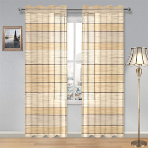 Wood Printed Pattern Print Design 01 Gauze Curtain