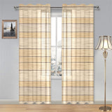 Wood Printed Pattern Print Design 01 Gauze Curtain