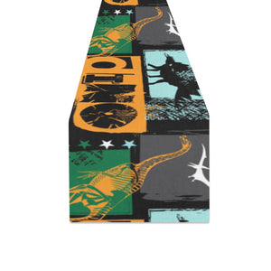dinosaurs print pattern Table Runner