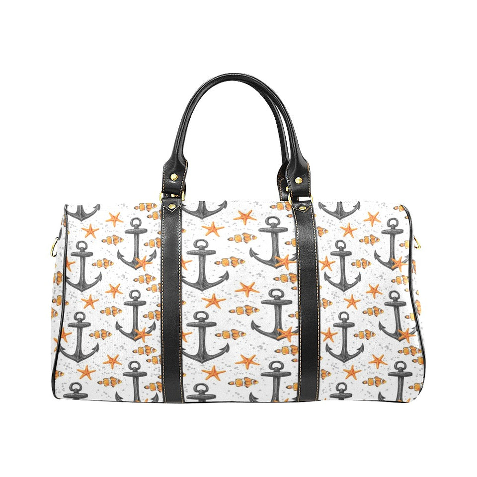 Clown Fish Pattern Print Design 02 Travel Bag