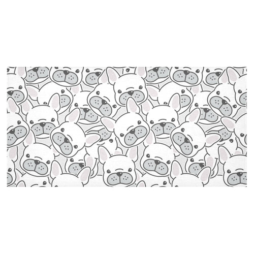 Cute french bulldog head pattern Tablecloth