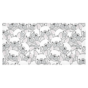 Cute french bulldog head pattern Tablecloth