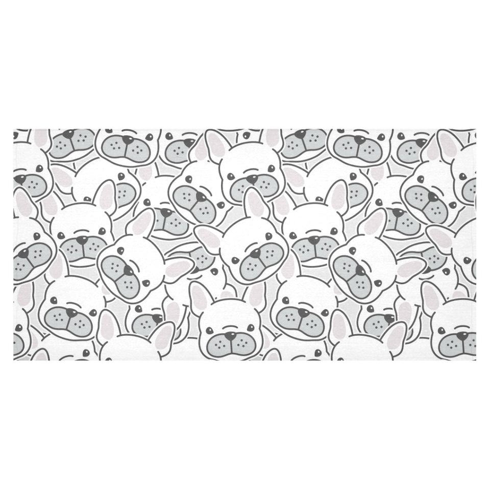 Cute french bulldog head pattern Tablecloth
