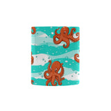 Octopuses sea wave background Morphing Mug Heat Changing Mug