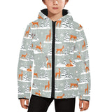 Beautiful deers Winter Christmas Kids' Boys' Girls' Padded Hooded Jacket