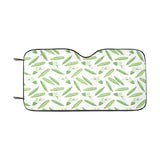 Green Peas Pattern Print Design 04 Car Sun Shade
