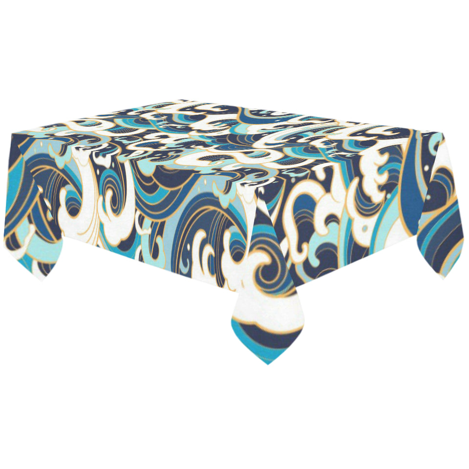 Japanese wave pattern Tablecloth